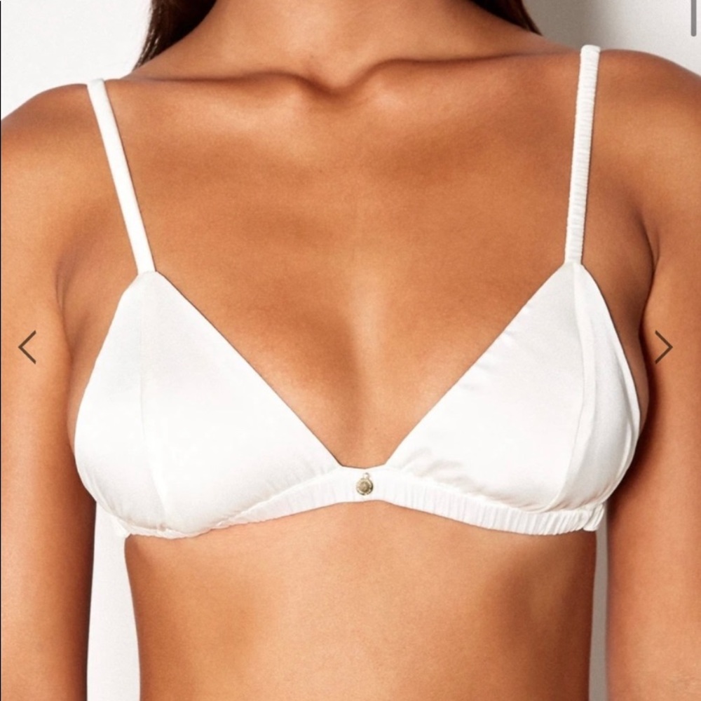 Gooseberry Intimates Satin Triangle Bra, Size S